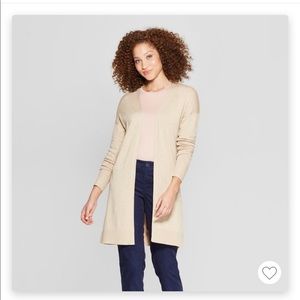 Target back-belt open cardigan